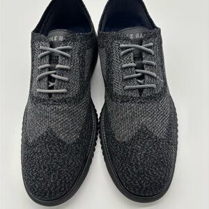 Cole Haan Mens 2.Zerogrand Stitchlite Oxford Shoes Blk/Gray